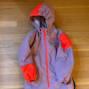 Helly Hansen Kids' Rider 2.0 Vibrant Purple and Neon Pink snow suit